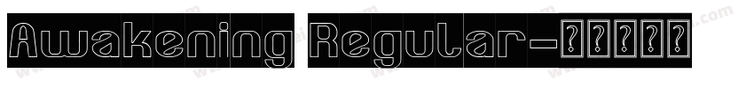 Awakening Regular字体转换